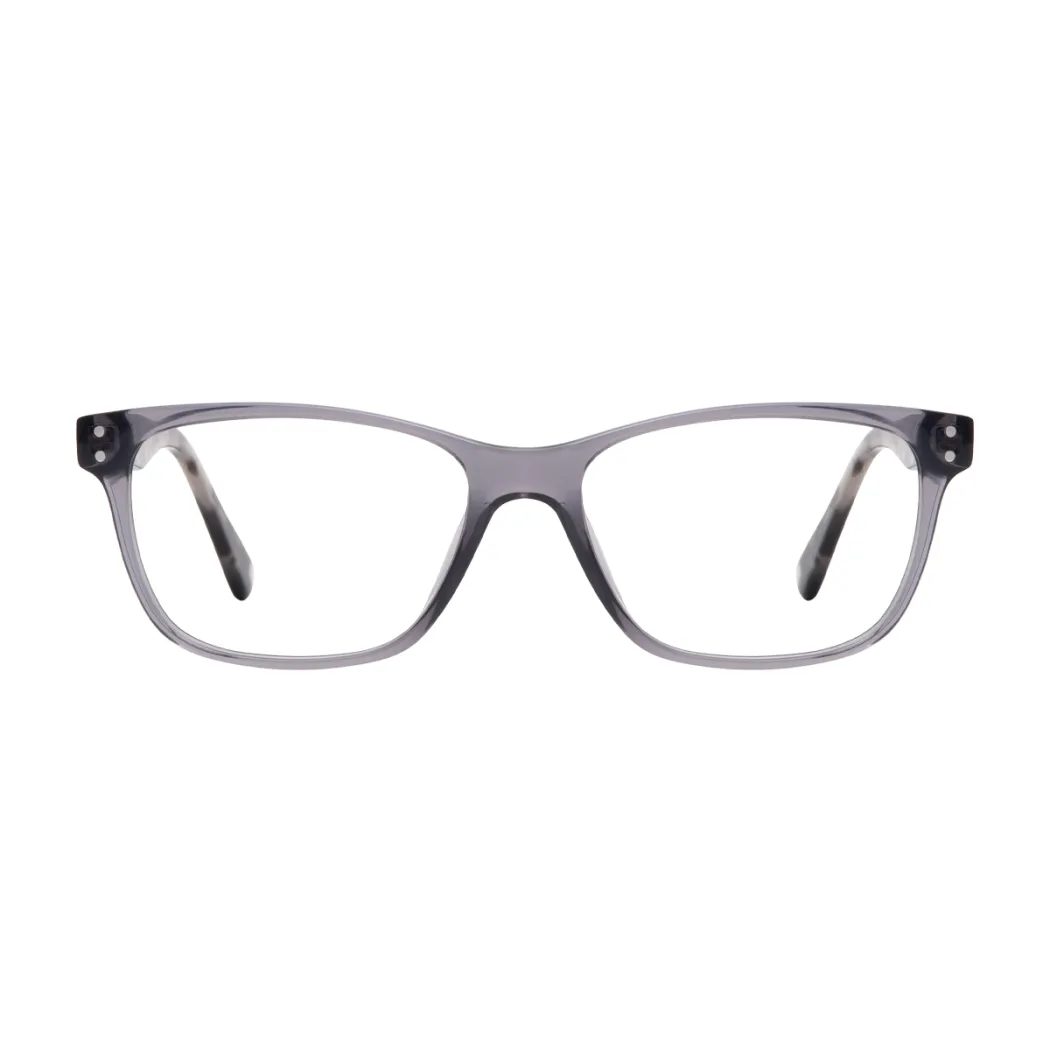 Rectangle Grey Eyeglasses