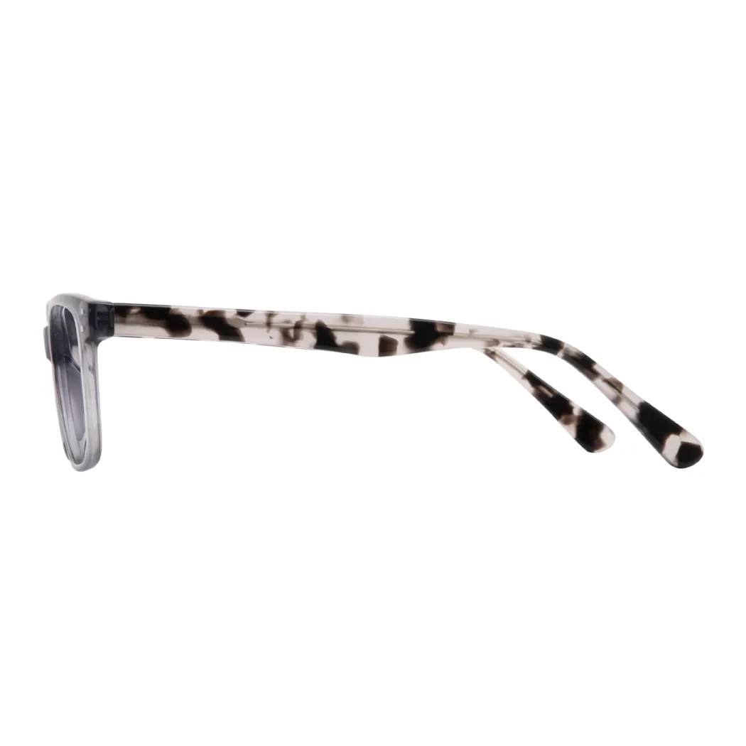 Rectangle Grey Eyeglasses
