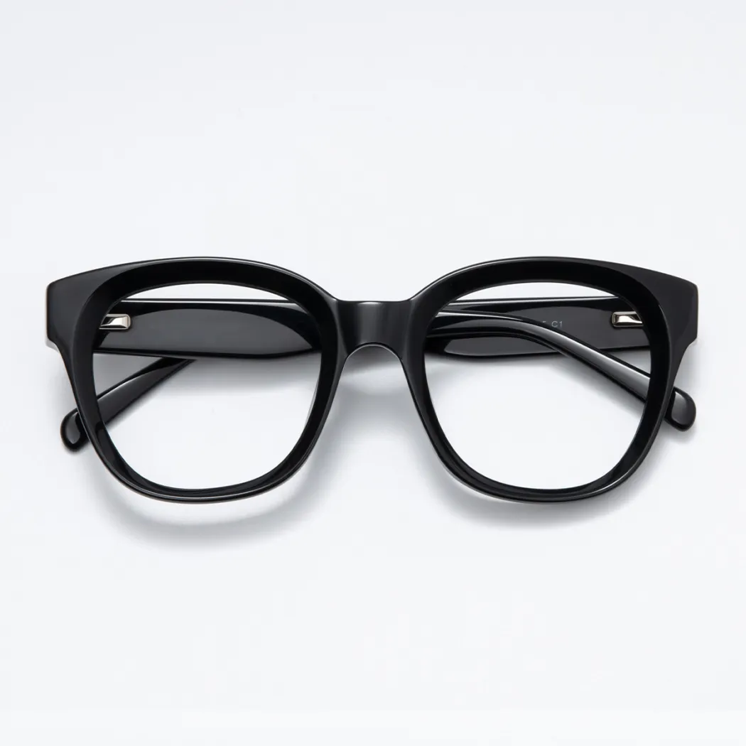 Square Black Eyeglasses