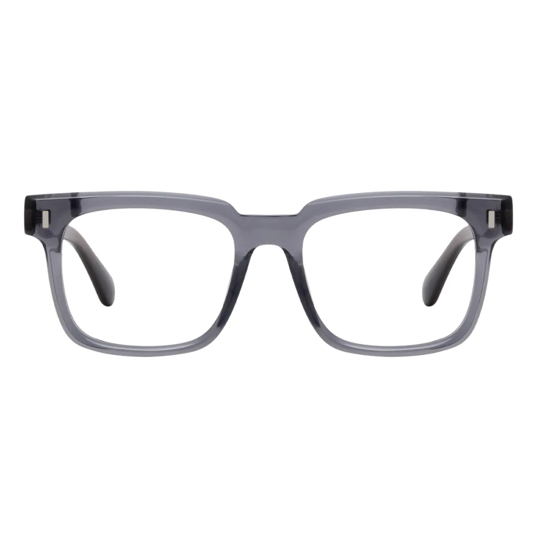 Square Grey Eyeglasses
