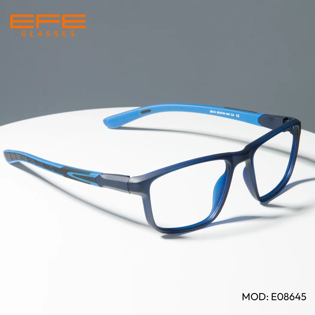 Rectangle Black/Blue Eyeglasses