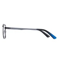 Rectangle Grey Eyeglasses