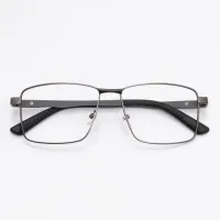 Rectangle Grey Eyeglasses