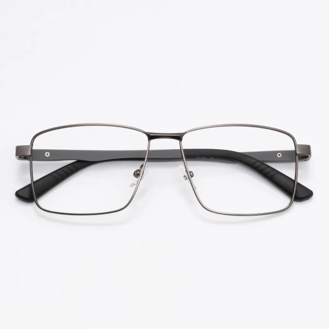 Rectangle Grey Eyeglasses