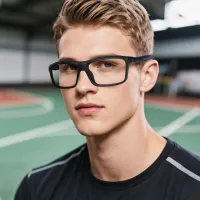 Rectangle Purple Eyeglasses