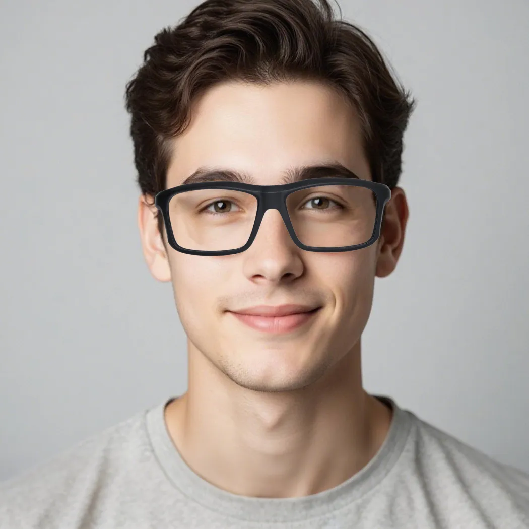 Rectangle Black Eyeglasses