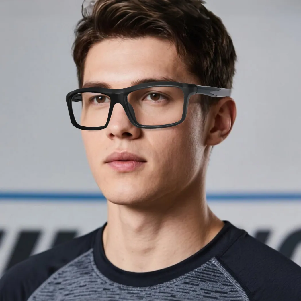 Rectangle Black/Gray Eyeglasses