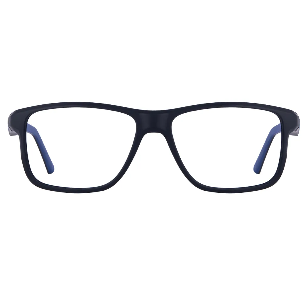 Rectangle Black/Blue Eyeglasses