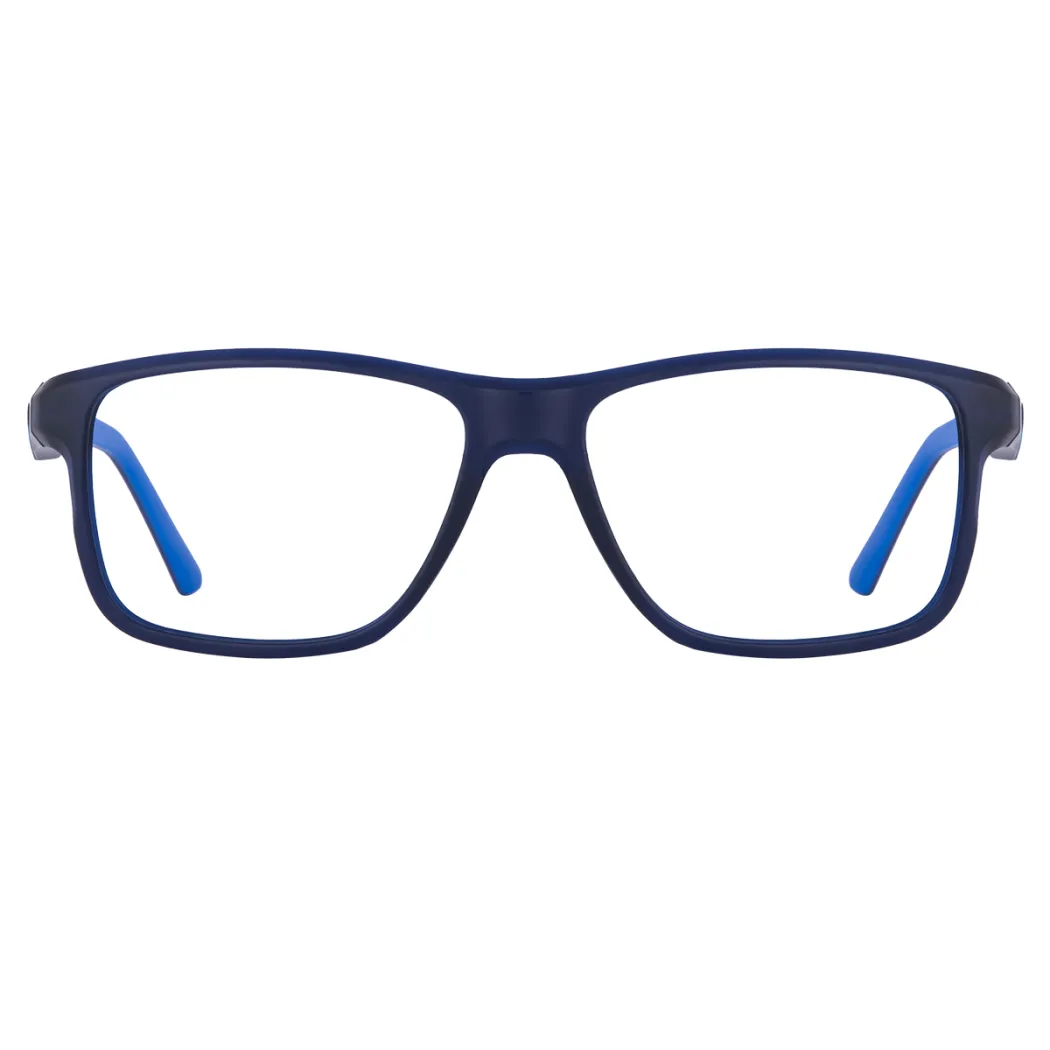 Rectangle Blue Eyeglasses