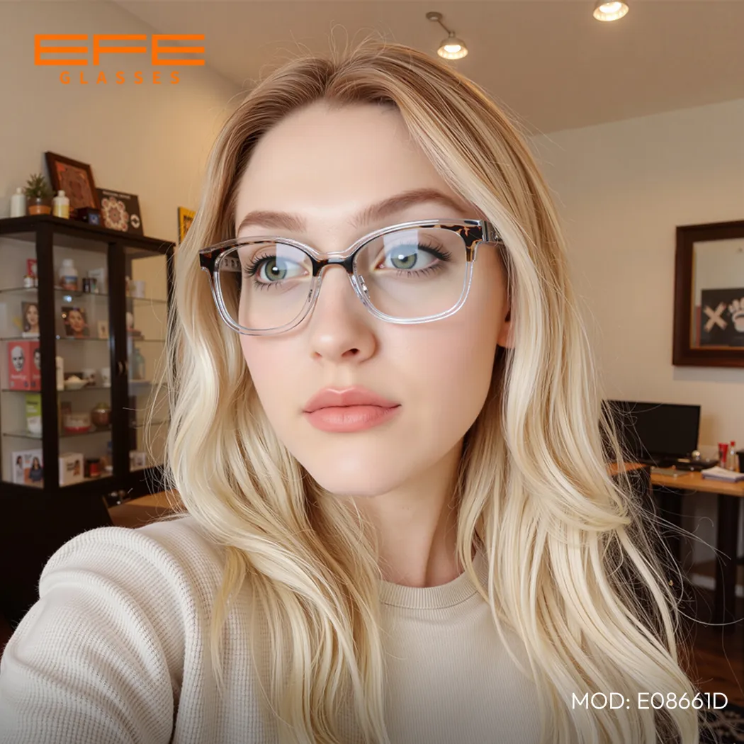Cat-eye Tortoiseshell/Clear Eyeglasses