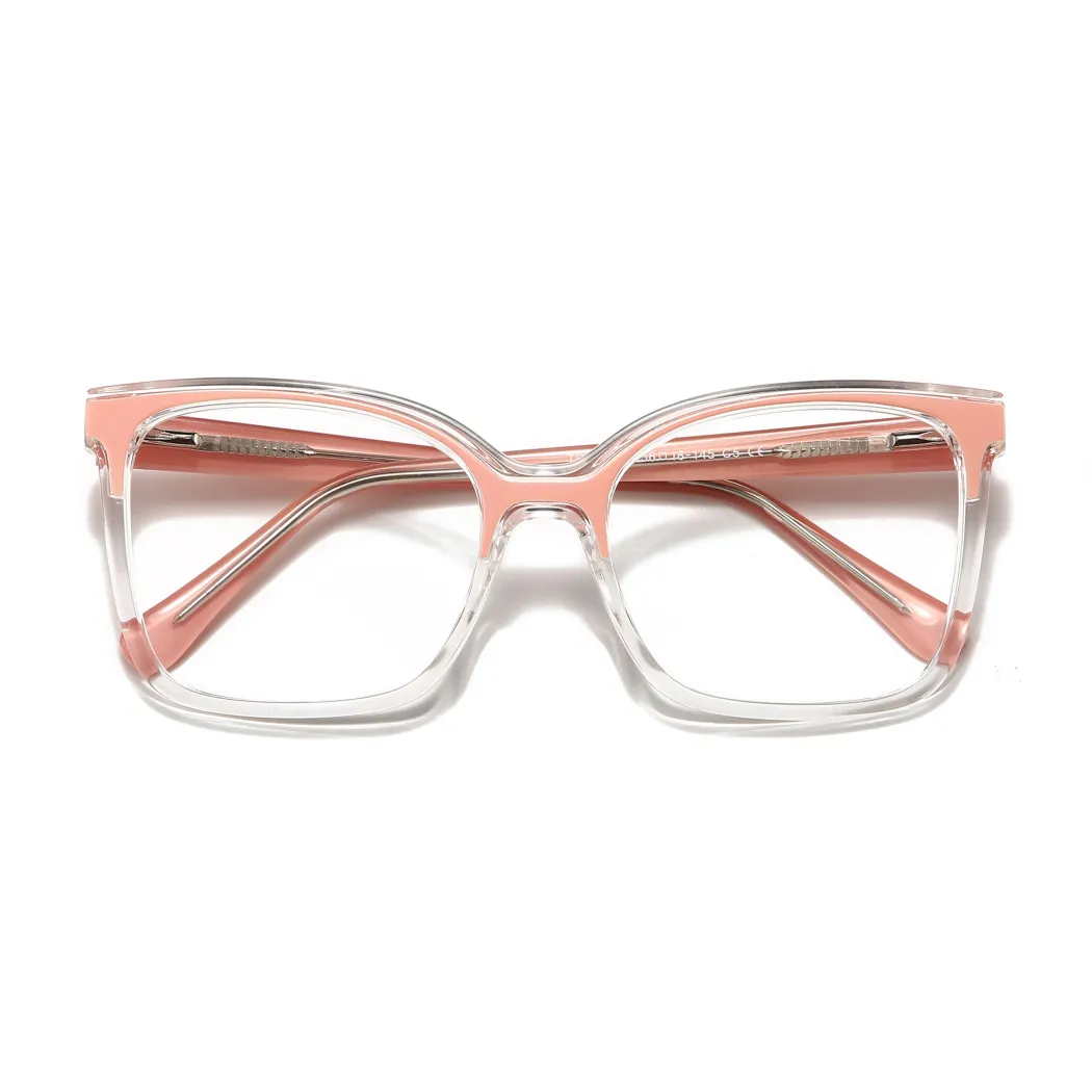 Cat-eye Pink/Clear Eyeglasses