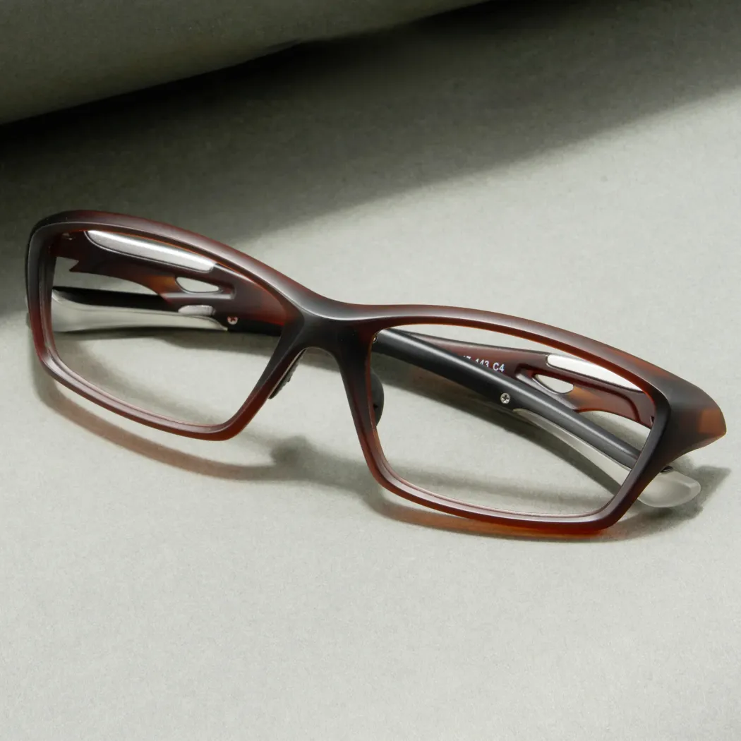 Rectangle Blue Eyeglasses
