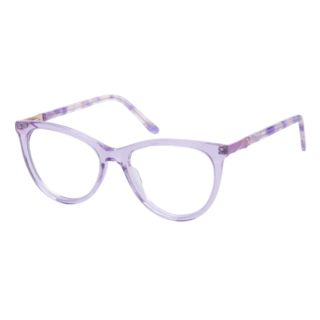 Cat-eye Transparent Purple Eyeglasses