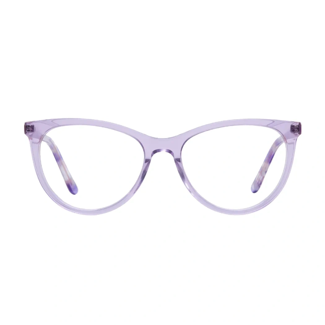 Cat-eye Transparent Purple Eyeglasses