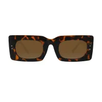 Rectangle Tortoiseshell Sunglasses