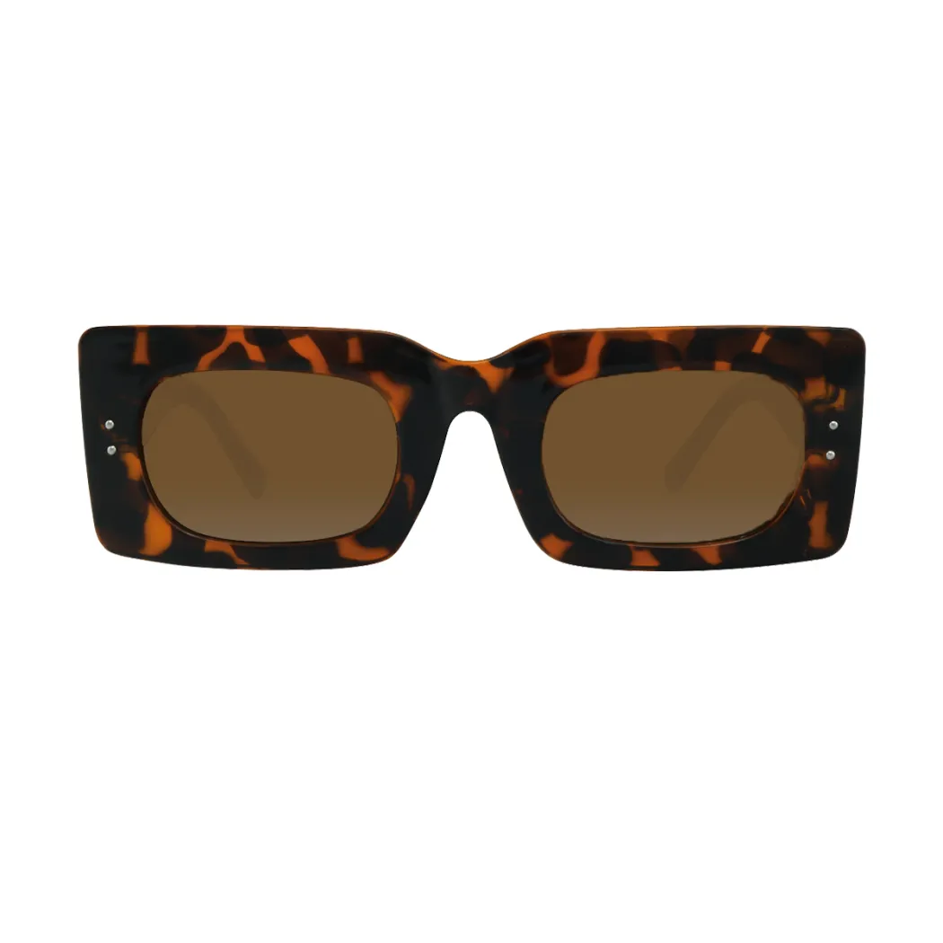 Rectangle Tortoiseshell Sunglasses
