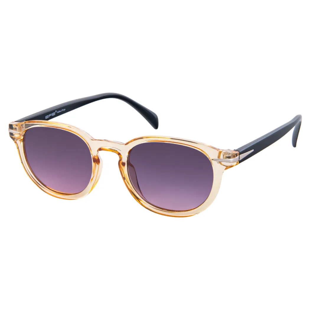 Oval Transparent Yellow Sunglasses