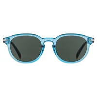 Oval Transparent Blue Sunglasses