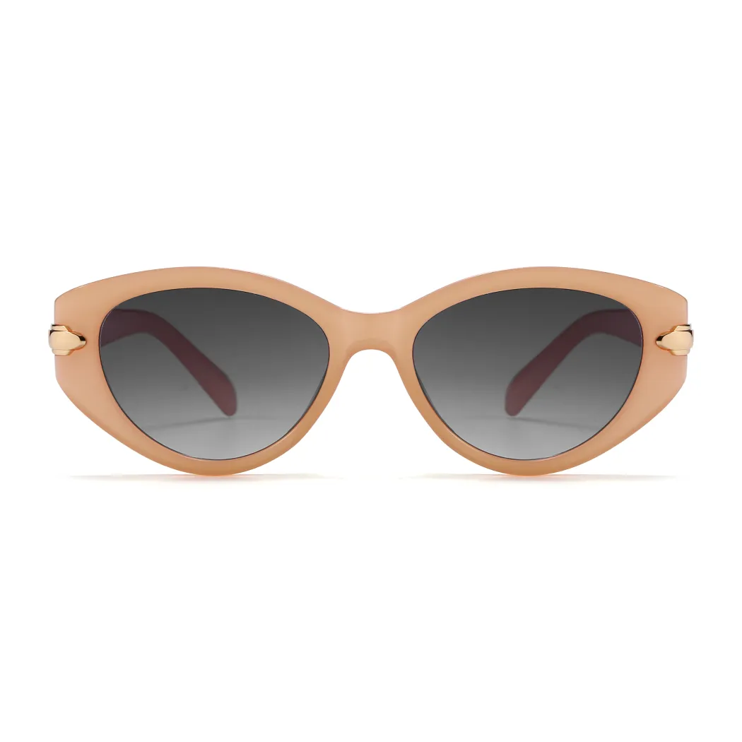 Oval Orange Sunglasses