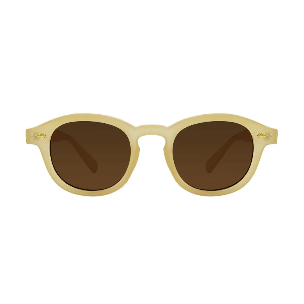Round Yellow Sunglasses