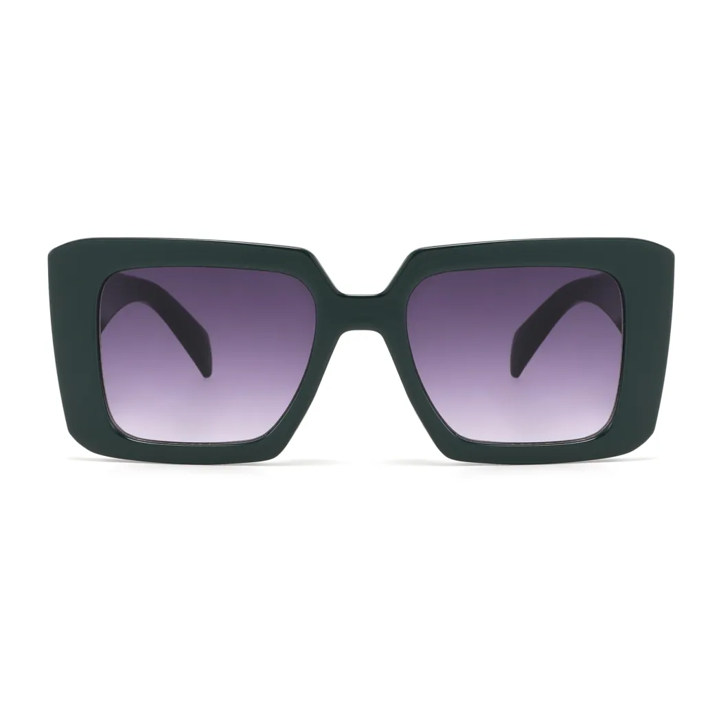 Square Green Sunglasses