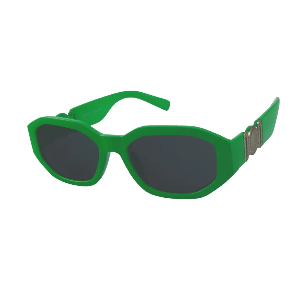 Geometric Green Sunglasses