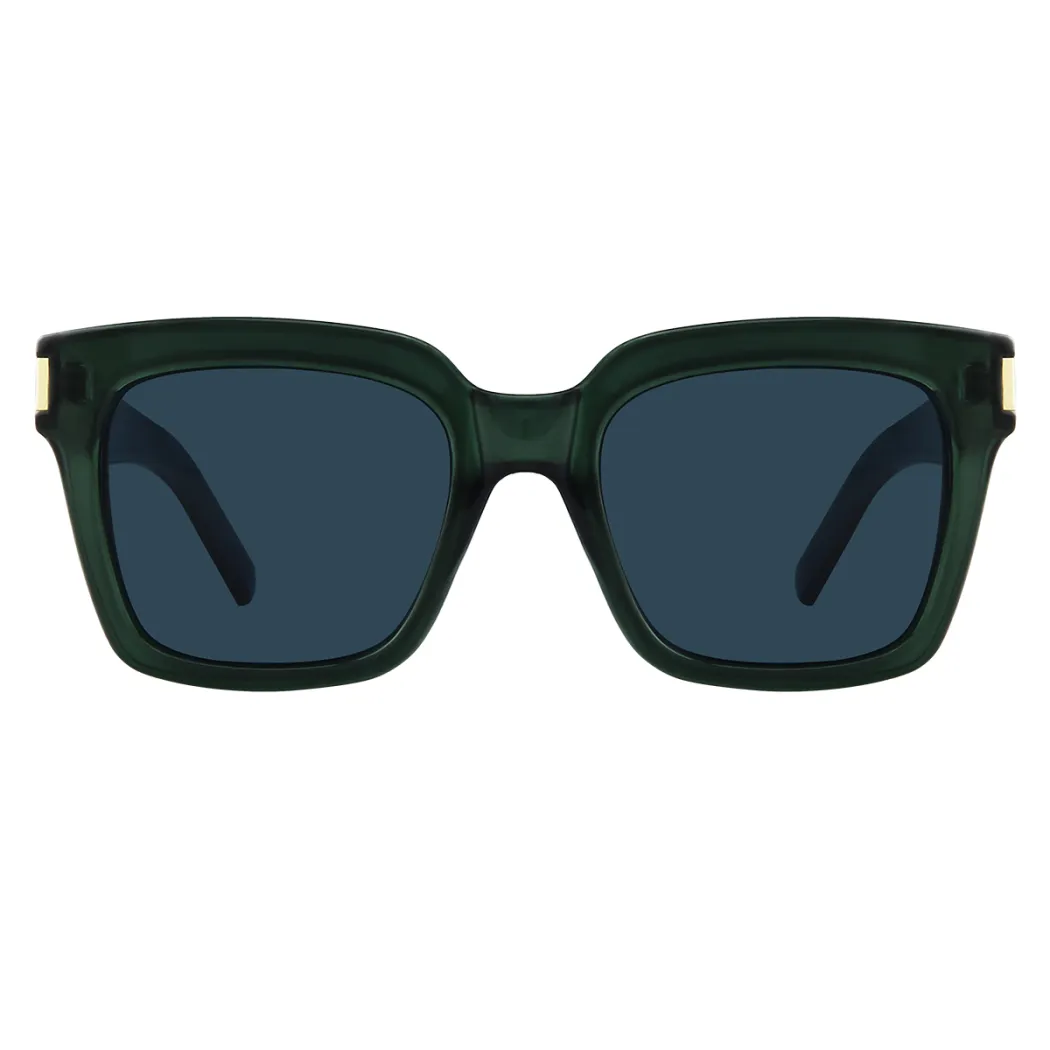 Square Dark Green Sunglasses