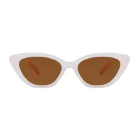Cat-eye White Sunglasses