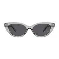 Cat-eye Transparent Gray Sunglasses