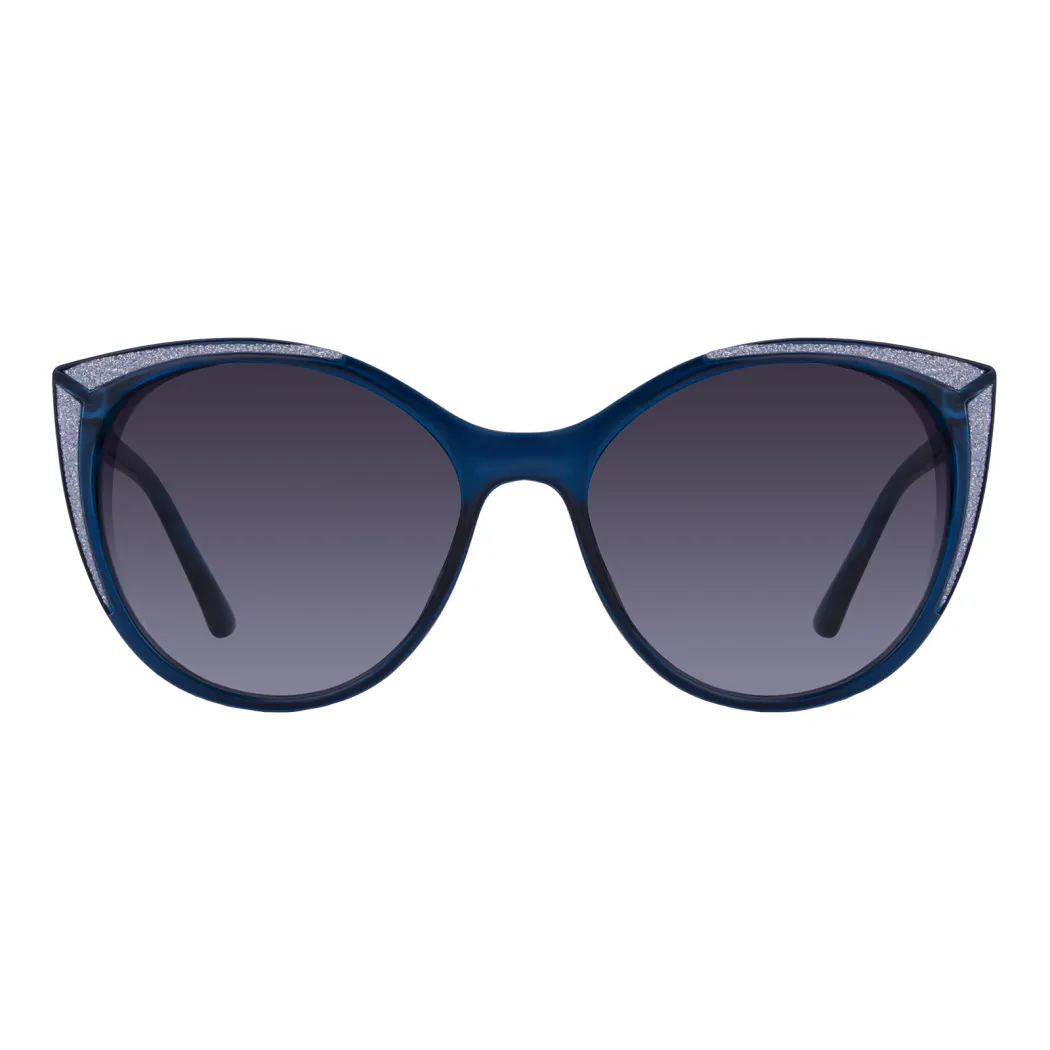 Cat-eye Blue Sunglasses