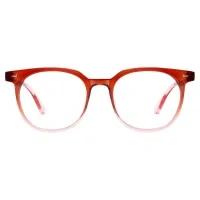Round Red Reading Glasses