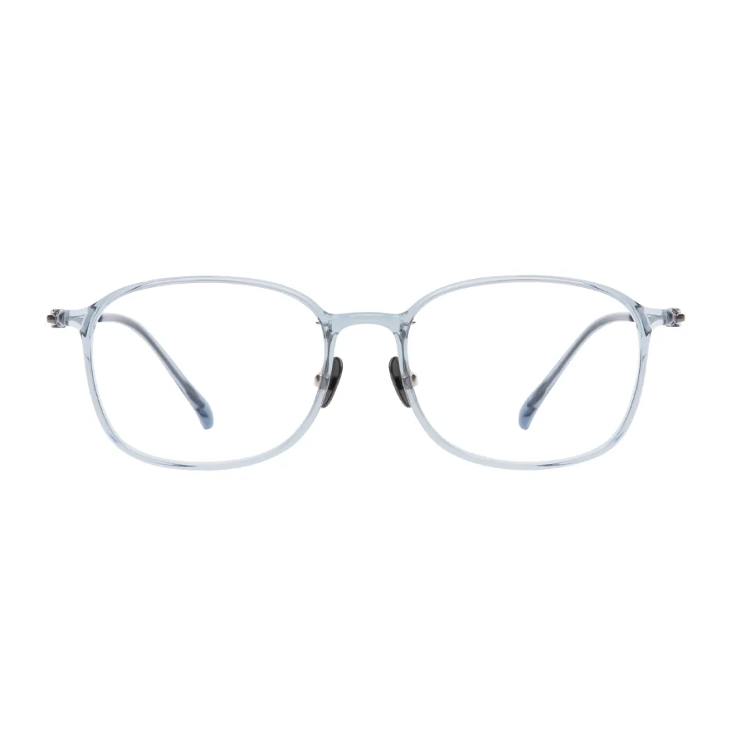Oval Light Gray Eyeglasses