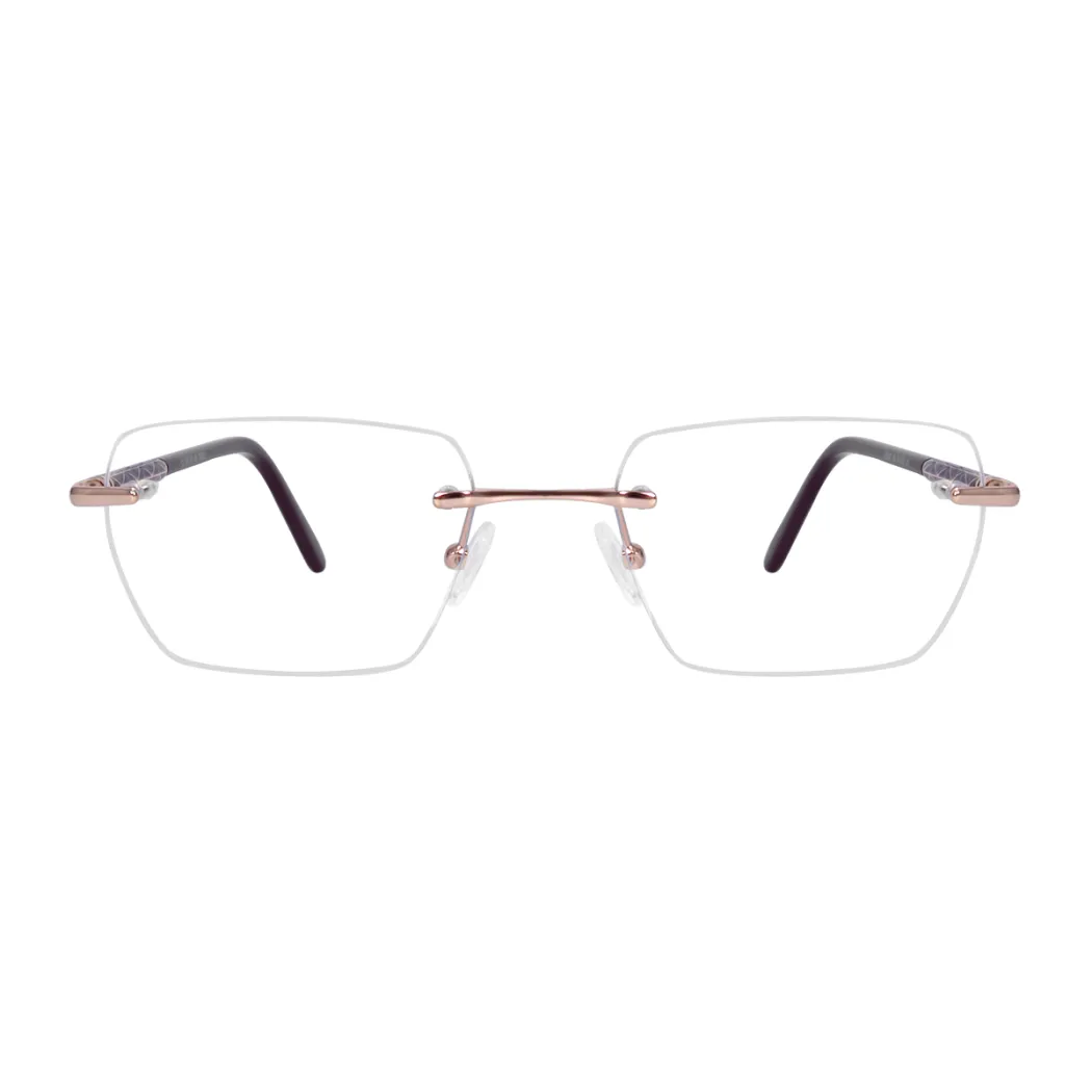 Rectangle Rose Gold Eyeglasses