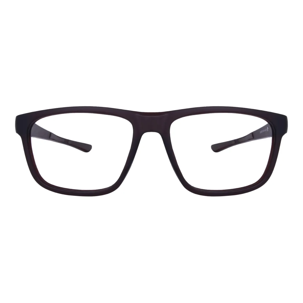Rectangle Brown Eyeglasses