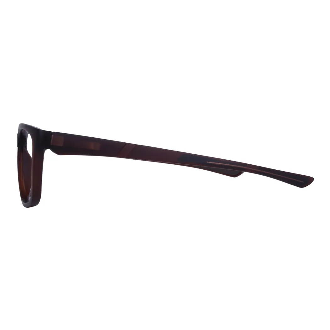 Rectangle Brown Eyeglasses