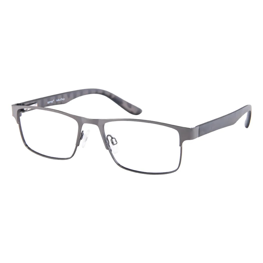 Browline Matte Gray Eyeglasses