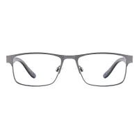Browline Matte Gray Eyeglasses