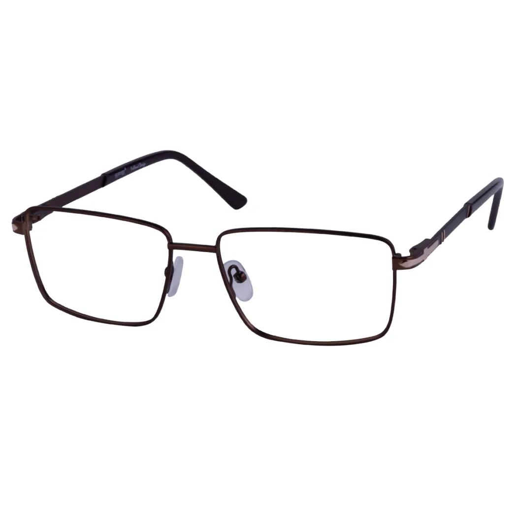 Rectangle Brown Eyeglasses