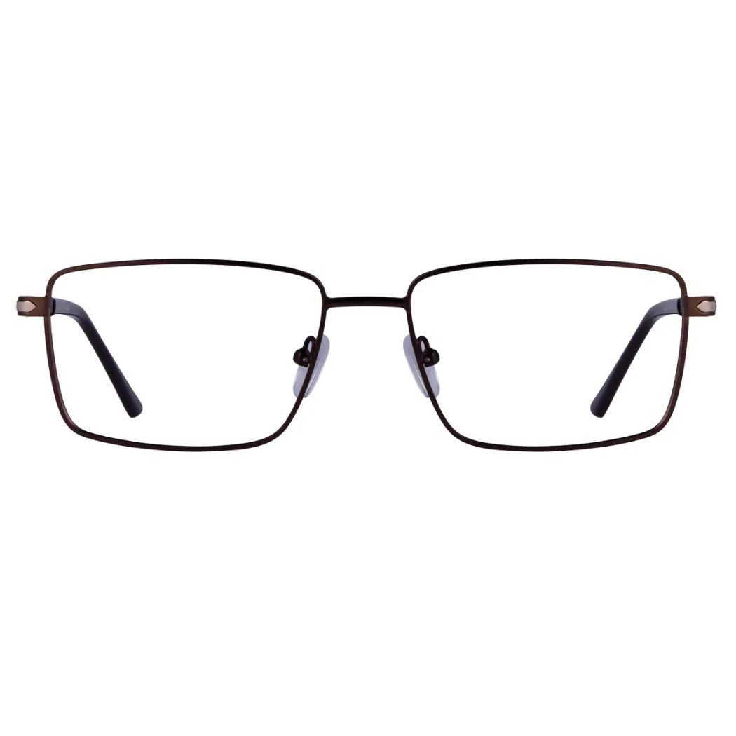 Rectangle Brown Eyeglasses