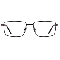 Rectangle Brown Eyeglasses