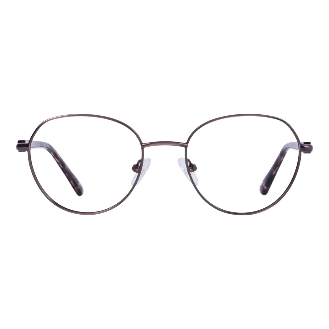 Round Brown Eyeglasses