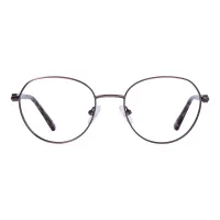 Round Brown Eyeglasses