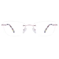 Square Rose Gold Eyeglasses