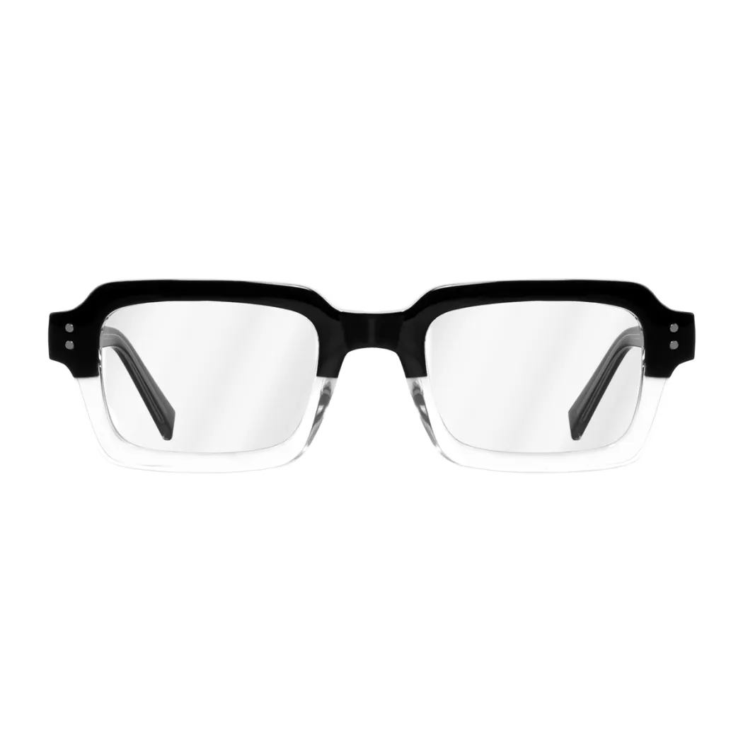 Rectangle Black/Clear Eyeglasses