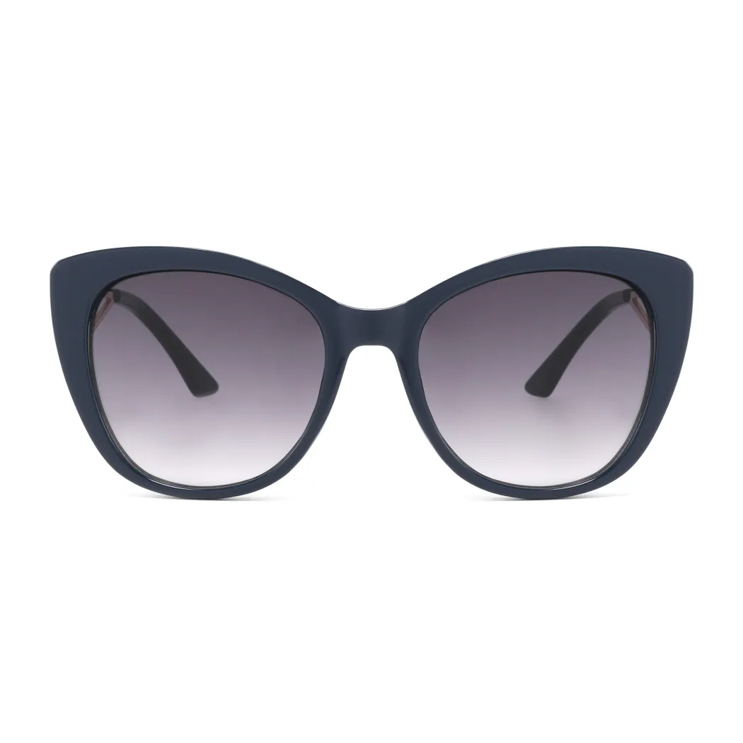 Cat-eye Navy Blue Sunglasses
