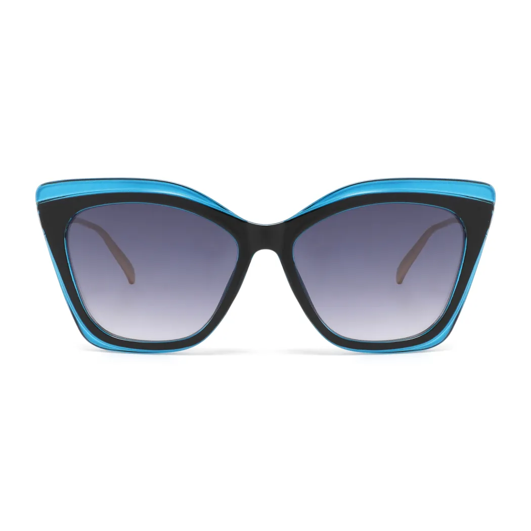 Cat-eye Blue Sunglasses