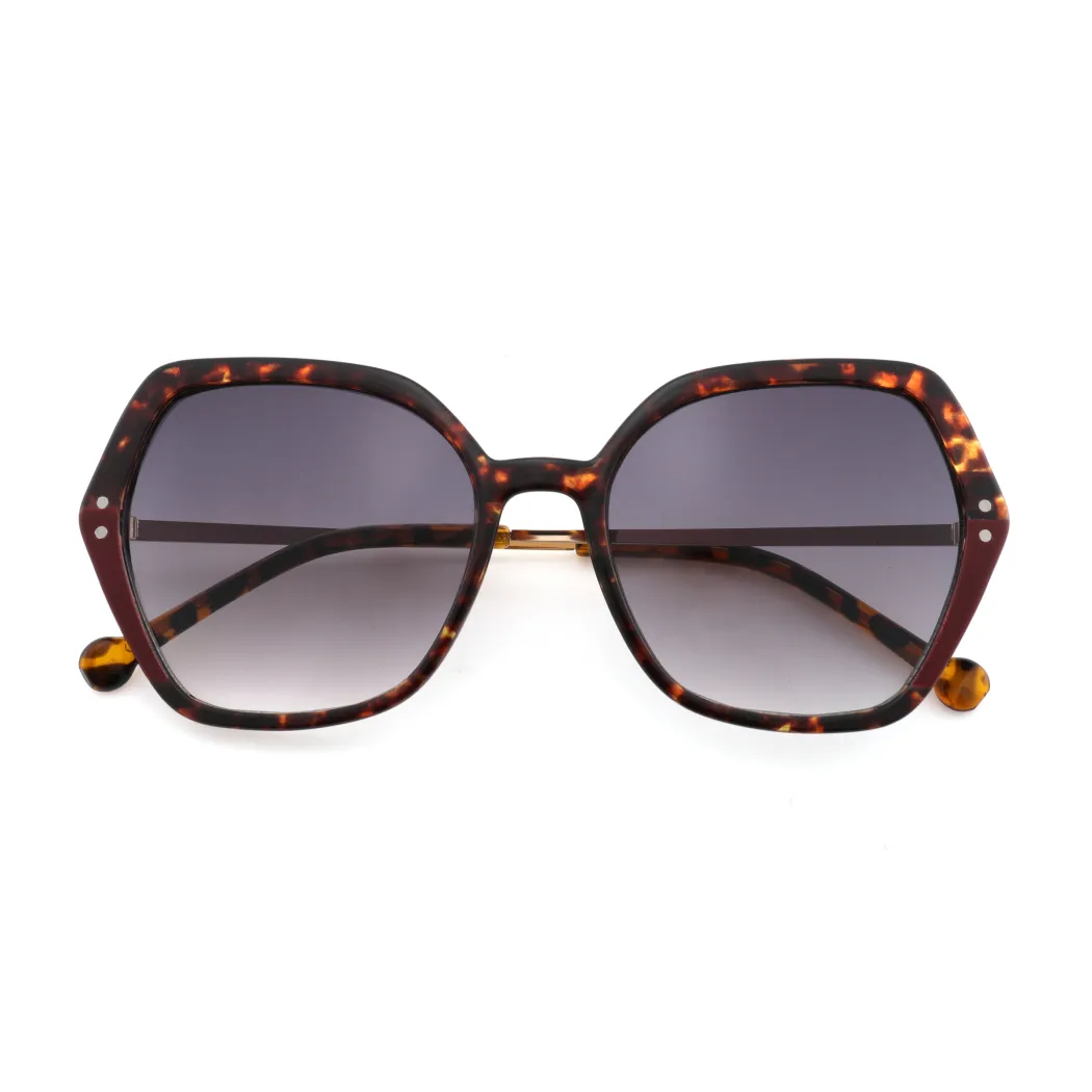 Geometric Tortoiseshell Sunglasses