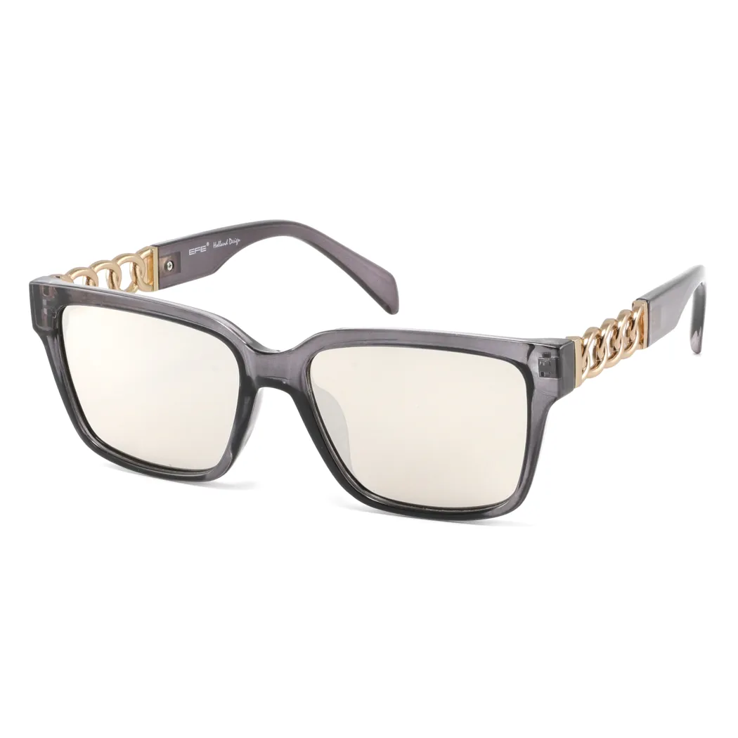 Square Transparent Gray Sunglasses
