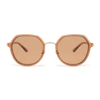 Geometric Light Brown Sunglasses