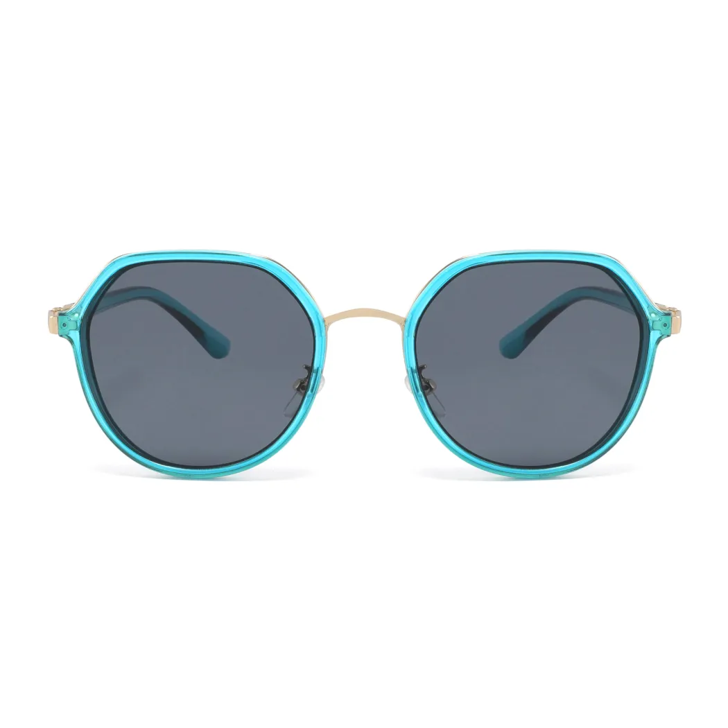 Geometric Blue Sunglasses